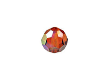 Load image into Gallery viewer, Swarovski 5000 Round Crystal Faceted Beads Indian Red AB | 6mm | Small &amp; Wholesale Packs - BeadPrism