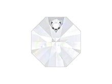 Load image into Gallery viewer, Swarovski Crystal, #6401 Octagon Pendant 8mm, Crystal, Wholesale Packs - BeadPrism