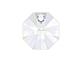 Swarovski Crystal, #6401 Octagon Pendant 8mm, Crystal, Wholesale Packs - BeadPrism