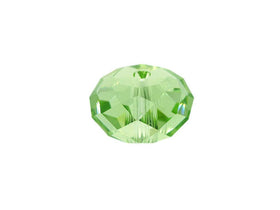 Swarovski 5040 Rondelle Crystal Faceted Beads Peridot | 8mm | Small & Wholesale Packs - BeadPrism