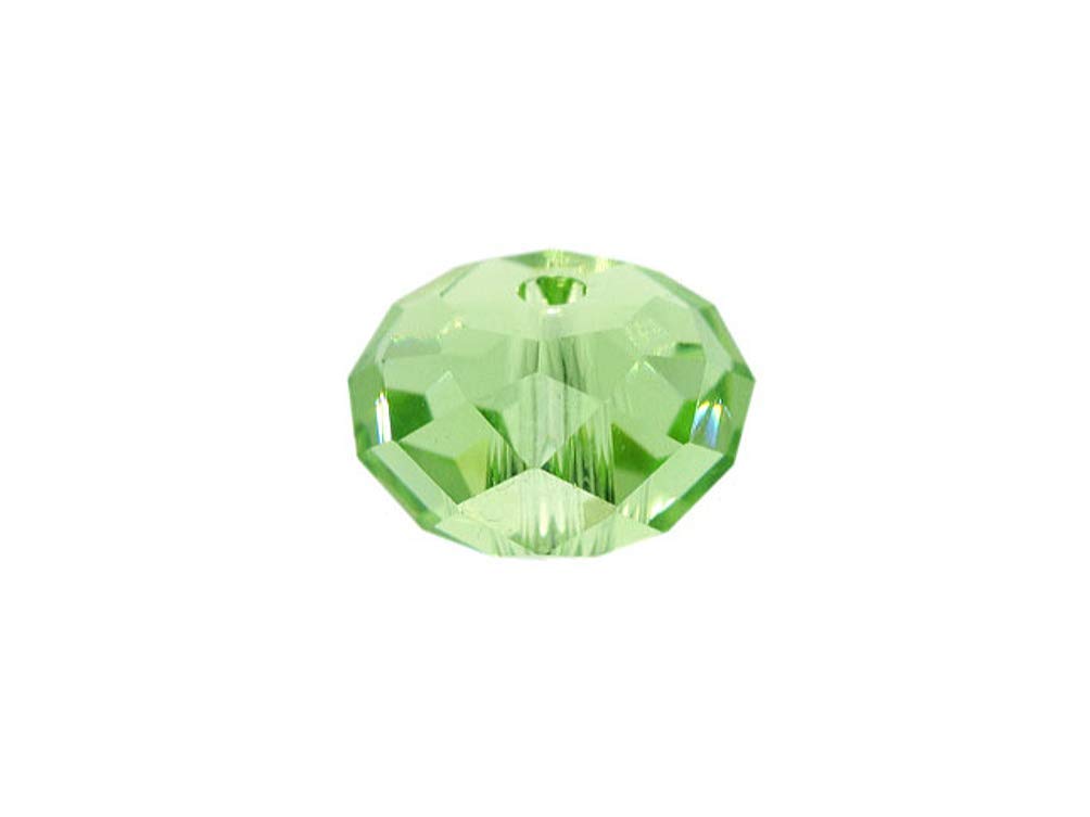 Swarovski 5040 Rondelle Crystal Faceted Beads Peridot | 4mm | Small & Wholesale Packs - BeadPrism