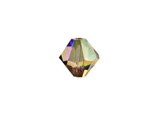 Load image into Gallery viewer, Swarovski Crystal, #5328 Bicone Beads 6mm, Light Smoked Topaz AB, Wholesale Packs - BeadPrism