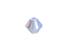 Swarovski Crystal, #5328 Bicone Beads 4mm, Air Blue Opal AB, Wholesale Packs - BeadPrism