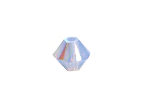 Swarovski Crystal, #5328 Bicone Beads 4mm, Air Blue Opal AB, Wholesale Packs - BeadPrism