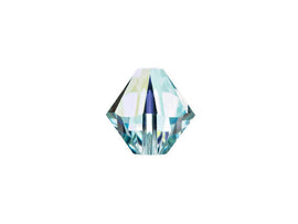 Swarovski Crystal, #5328 Bicone Beads 3mm, Light Turquoise AB, Wholesale Packs - BeadPrism