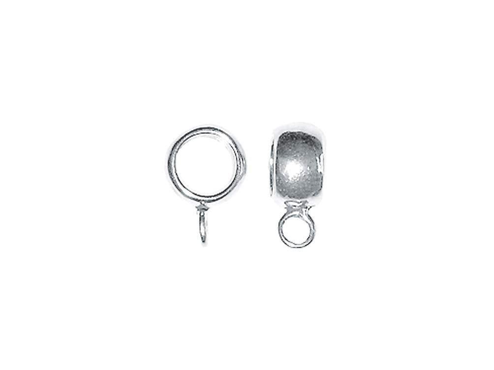 1 pc Sterling Silver 8mm Charm Hanger Bead - BeadPrism