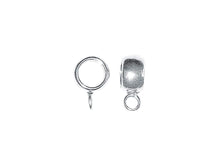 Load image into Gallery viewer, 1 pc Sterling Silver 8mm Charm Hanger Bead - BeadPrism