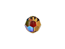 Load image into Gallery viewer, Swarovski 5000 Round Crystal Faceted Beads Light Smoked Topaz AB | 4mm | Small &amp; Wholesale Packs - BeadPrism