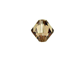 Swarovski Crystal, #5328 Bicone Beads 8mm, Light Smoked Topaz, Wholesale Packs - BeadPrism