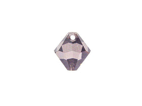Wholesale Genuine Swarovski 6301 8mm Light Amethyst SATIN Bicone Beads, Choose Package Size - BeadPrism