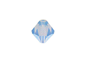 Swarovski Crystal, #5328 Bicone Beads 8mm, Air Blue Opal, Wholesale Packs - BeadPrism