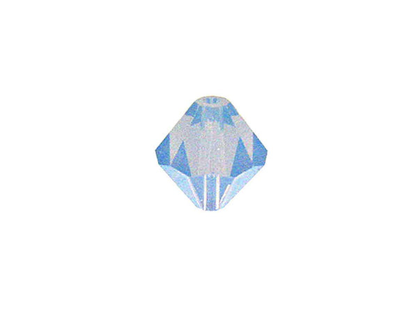 Swarovski Crystal, #5328 Bicone Beads 8mm, Air Blue Opal, Wholesale Packs - BeadPrism