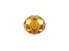 Load image into Gallery viewer, Swarovski 5040 Rondelle Crystal Faceted Beads Topaz | 4mm | Small &amp; Wholesale Packs - BeadPrism