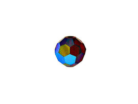Swarovski 5000 Round Crystal Faceted Beads Siam AB | 8mm | Small & Wholesale Packs - BeadPrism
