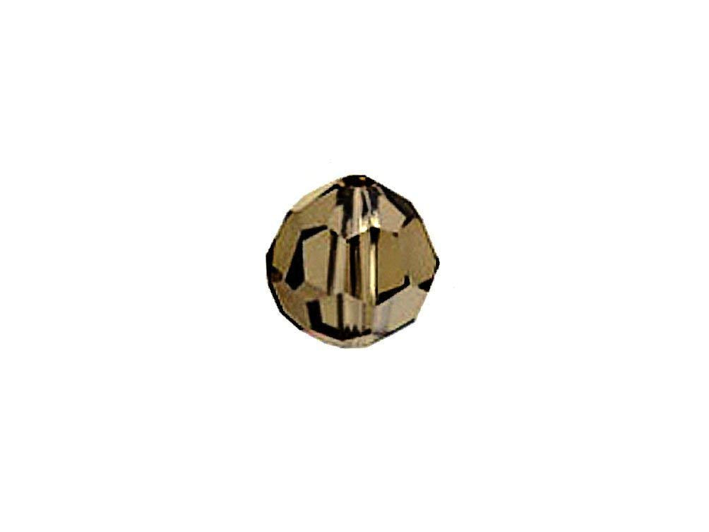 Swarovski 5000 Round Crystal Faceted Beads Smoky Quartz | 6mm | Small & Wholesale Packs - BeadPrism