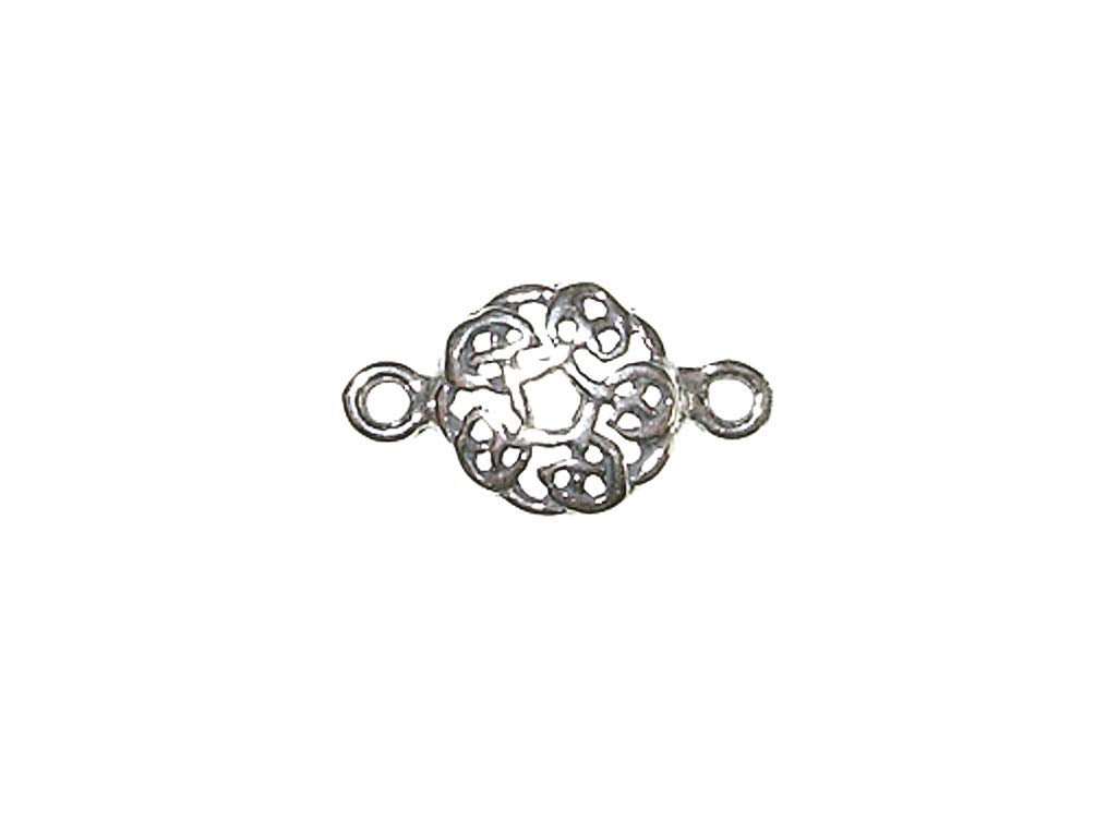 5 pcs Sterling Silver 8mm Round Link - BeadPrism