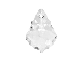Swarovski Crystal, #6090 Baroque Pendant 16mm, Crystal, Wholesale Packs - BeadPrism