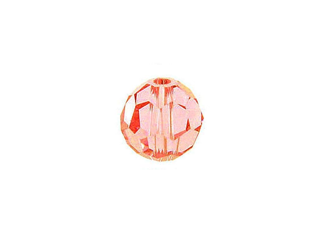 Swarovski 5000 Round Crystal Faceted Beads Light Rose | 6mm | Small & Wholesale Packs - BeadPrism