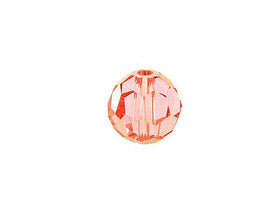 Swarovski 5000 Round Crystal Faceted Beads Light Rose | 6mm | Small & Wholesale Packs - BeadPrism