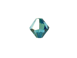Swarovski Crystal, #5328 Bicone Beads 8mm, Indicolite AB, Wholesale Packs - BeadPrism