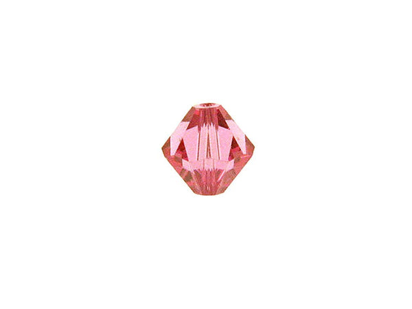 Swarovski Crystal, #5328 Bicone Beads 5mm, ROSE, Wholesale Packs - BeadPrism