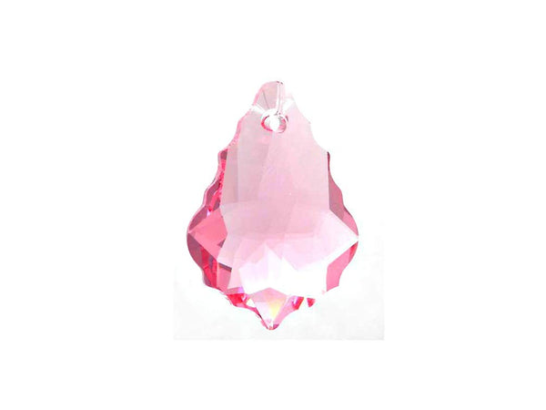 Swarovski Crystal, #6090 Baroque Pendant 22mm, Light Rose, Wholesale Packs - BeadPrism