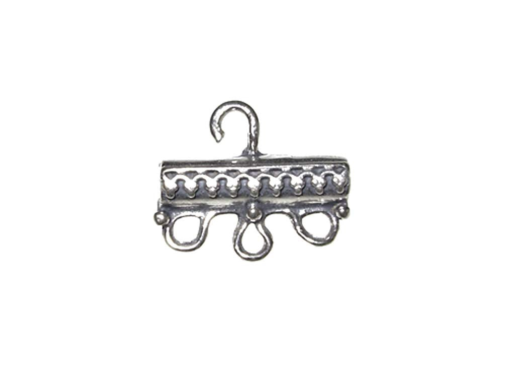 1 pc Sterling Silver 1-3 Connector - BeadPrism