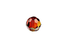 Load image into Gallery viewer, Swarovski 5000 Round Crystal Faceted Beads Crystal Red Magma | 6mm | Small &amp; Wholesale Packs - BeadPrism