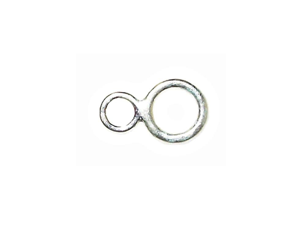 5 pcs Sterling Silver 12.25x7.5-4.5mm Figure 8 Link - BeadPrism