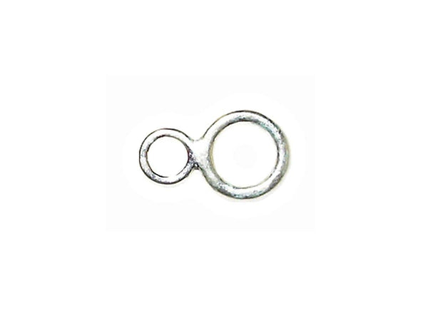 5 pcs Sterling Silver 12.25x7.5-4.5mm Figure 8 Link - BeadPrism