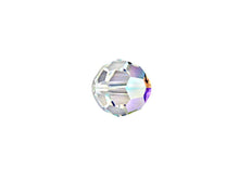 Load image into Gallery viewer, Swarovski 5000 Round Crystal Faceted Beads Crystal AB | 10mm | Small &amp; Wholesale Packs - BeadPrism