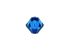 Swarovski Crystal, #5328 Bicone Beads 4mm, Capri Blue, Wholesale Packs - BeadPrism
