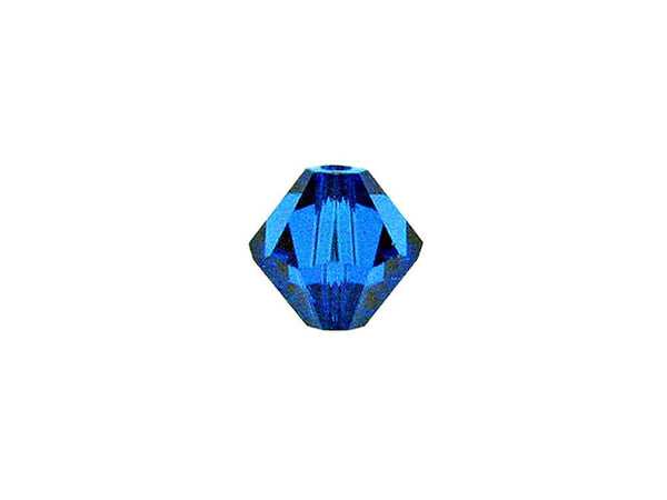 Swarovski Crystal, #5328 Bicone Beads 3mm, Capri Blue, Wholesale Packs - BeadPrism