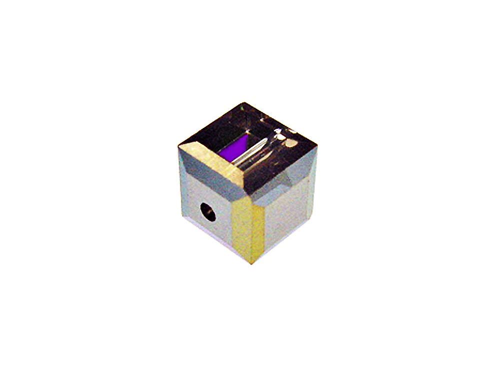 Wholesale Genuine Swarovski 5601 8mm Crystal Heliotrope AB Cube Beads, Choose Package Size - BeadPrism
