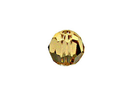Swarovski 5000 Round Crystal Faceted Beads Light Colorado Topaz | 3mm | Small & Wholesale Packs - BeadPrism