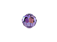 Load image into Gallery viewer, Swarovski 5000 Round Crystal Faceted Beads Tanzanite AB | 4mm | Small &amp; Wholesale Packs - BeadPrism