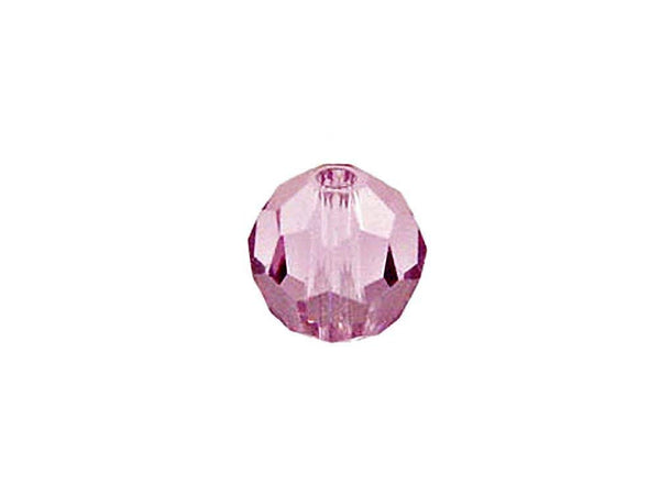 Swarovski 5000 Round Crystal Faceted Beads Light Amethyst | 4mm | Small & Wholesale Packs - BeadPrism