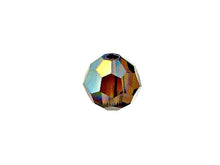Load image into Gallery viewer, Swarovski 5000 Round Crystal Faceted Beads Smoked Topaz AB | 4mm | Small &amp; Wholesale Packs - BeadPrism