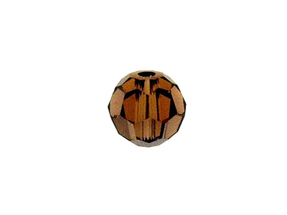 Swarovski 5000 Round Crystal Faceted Beads Smoked Topaz | 3mm | Small & Wholesale Packs - BeadPrism