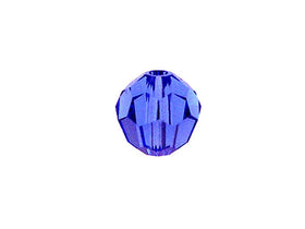 Swarovski 5000 Round Crystal Faceted Beads Sapphire | 6mm | Small & Wholesale Packs - BeadPrism