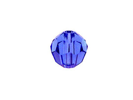 Swarovski 5000 Round Crystal Faceted Beads Sapphire | 8mm | Small & Wholesale Packs - BeadPrism