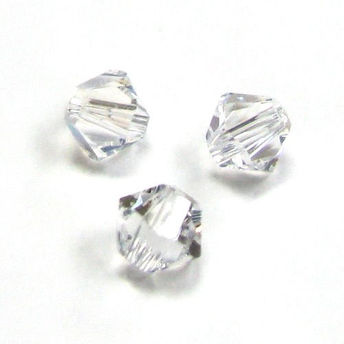 Swarovski Crystal, #5328 Bicone Beads 5mm, Crystal Moonlight, Wholesale Packs - BeadPrism