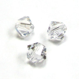 Swarovski Crystal, #5328 Bicone Beads 5mm, Crystal Moonlight, Wholesale Packs - BeadPrism