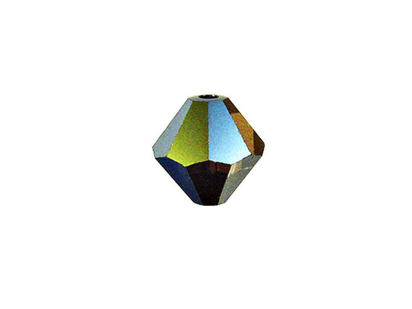 Swarovski Crystal, #5328 Bicone Beads 4mm, Crystal Tabac, Wholesale Packs - BeadPrism