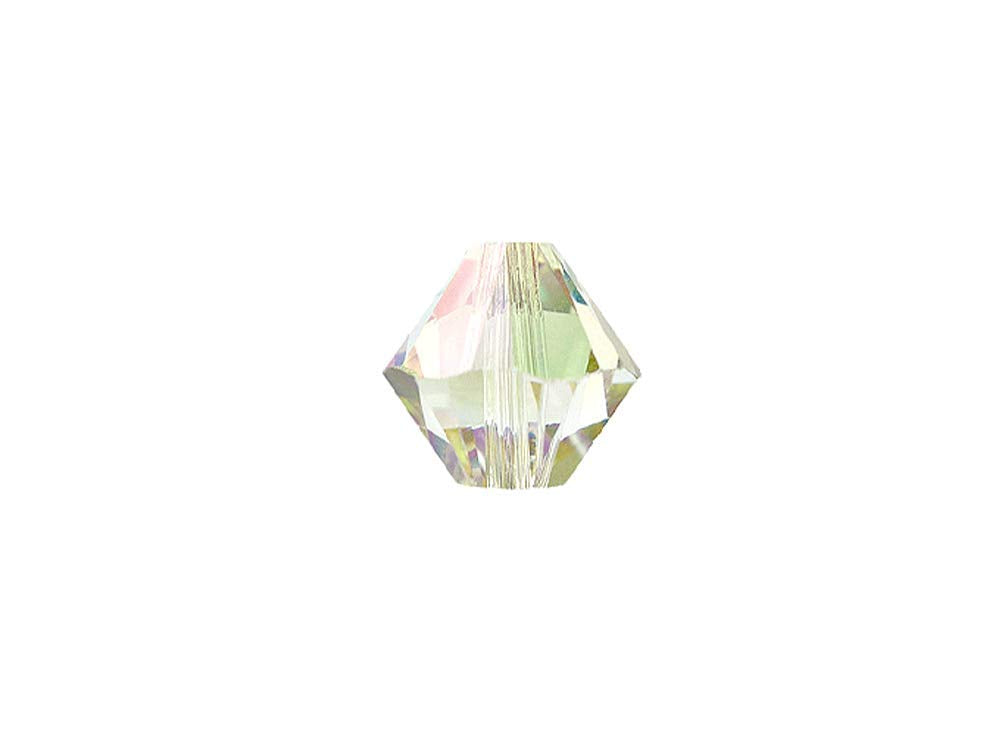 Swarovski Crystal, #5328 Bicone Beads 6mm, Crystal Luminous Green, Wholesale Packs - BeadPrism