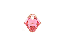 Swarovski Crystal, #6328 Top Drilled Bicone Beads 6mm, ROSE, Wholesale Packs - BeadPrism