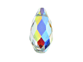 Swarovski Crystal, #6010 Briolettes Beads 11mm, Crystal AB, Wholesale Packs - BeadPrism