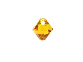 Wholesale Genuine Swarovski 6301 8mm Topaz Bicone Beads, Choose Package Size - BeadPrism
