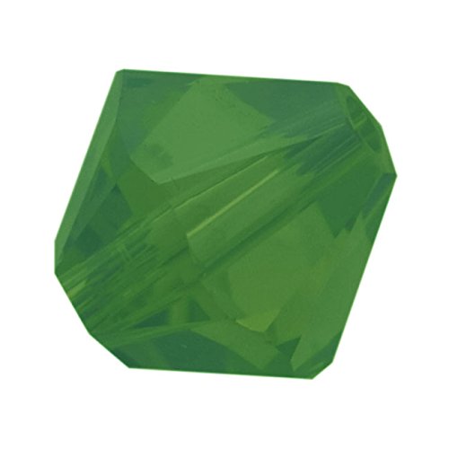 Swarovski Crystal, #5301 Bicone Beads 5mm, Palace Green Opal, Wholesale Packs - BeadPrism