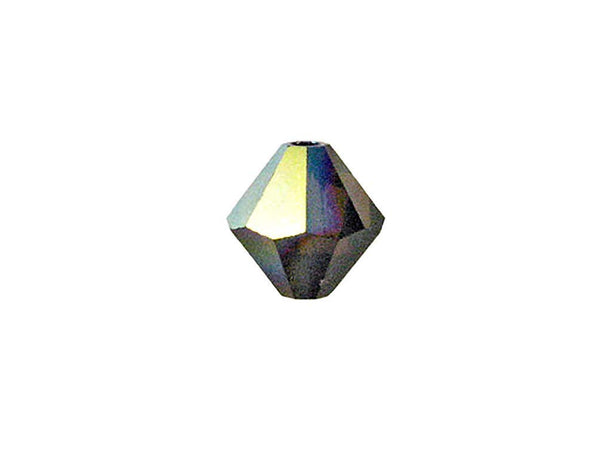 Swarovski Crystal, #5328 Bicone Beads 4mm, Smokey Quartz AB, Wholesale Packs - BeadPrism